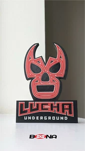  LUCHA UNDERGROUND Logo Display EL REY NETWORK Beena Studio - Bild 1 von 2