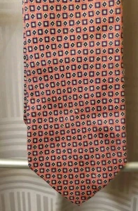 Vintage Polo Ralph Lauren rosa 100 % Seide handgefertigt bedruckt Herren Krawatte USA - Bild 1 von 3