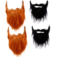 4PCS Portable Creative Durable Beard Cosplay Props Whiskers for Cosplay