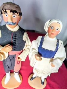 Set Donna Uomo Argilla Figure Arte Popolare Greca Dora Parigi * Vedi Dettagli - Foto 1 di 16