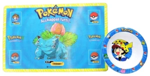 "Pokémon Tovaglietta Lenticolare x pranzo c/Scodellina" Originale 1999 Nintendo - Imagen 1 de 12