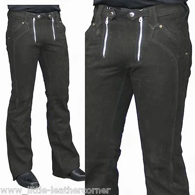 SKORPION VORMALS GENSLER CARPENTER Rinder Lederhose Zunfthose Zimmermannshose Nubukleder Skorpion Retro