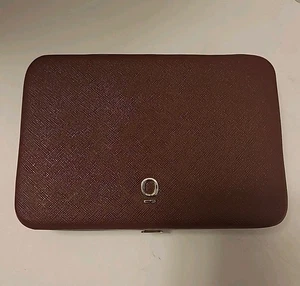 Caja organizadora de almacenamiento de lápiz labial de viaje vintage estuche granate 6 1/2" L - Imagen 1 de 12