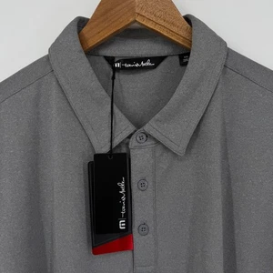 Travis Mathew Coto Performance Polo Shirt Men's XXL Quiet Shade Grey Golf NWT - Picture 1 of 6