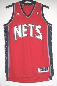 ADIDAS NJ (ahora Brooklyn) nets swingman camiseta roja en blanco grande - Imagen 1 de 8