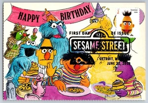 #5394c Sesame Street Bert FDC Maxi Card w/Pictorial Cancel - Picture 1 of 2
