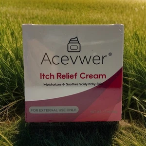 ๐ Acevwer Itch Relief Cream Moisturizes Soothes Scaly Itchy Skin 1.7 Oz. - Picture 1 of 4