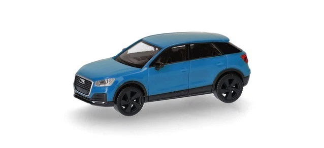 Audi Q2 bleu 2016 - HERPA 028677-003- HO 1/87