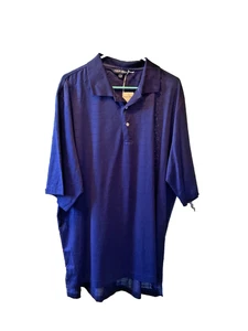 POLO GOLF RALPH LAUREN Men SZ XL NWT Navy Blue Pima Cotton Short Sleeve Polo - Picture 1 of 9