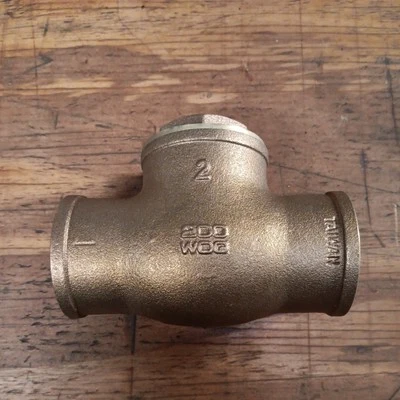 NOB 2" Smith-Cooper SCI Brass Swing Check Valve Solder Ends 200WOG 173 9192NL - Image 1 of 3