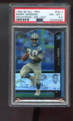 1994 Upper Deck SP All-Pro Holoviews Die-Cut #PB12 Barry Sanders PSA 8.5 Card - Image 1 of 2