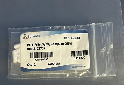 Sciencix CTS-10683 PTFE Frits 5/Pk Compatible with OEM 01018-22707 PTFE Filter - Image 1 of 2