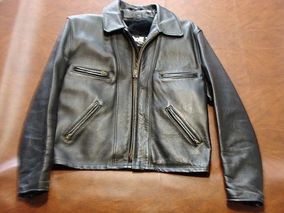 Jaqueta de couro SCHOTT Single Rider tamanho 44 - Imagem 1 de 4