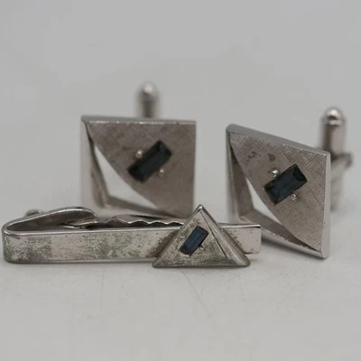 Shields Mens Cufflink Tie Clasp Set Men's Jewelry — 第 1/2 张图片