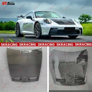 Dry/Wet Twill Carbon Fiber Front Hood Panels Fits Porsche Carrera 911 992 20-24 - Picture 1 of 32