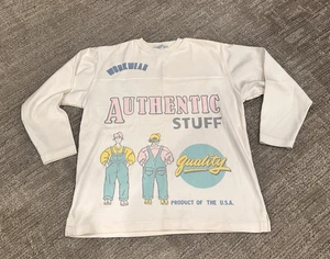 OSH KOSH B'GOSH WORKWEAR AUTHENTIC STUFF QUALITY GIRL 10-12 VINTAGE SHIRT TOP EU - Picture 1 of 7