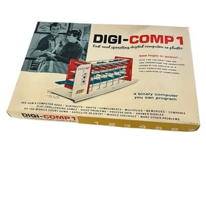 DIGI-COMP 1 Digital Computer Binary Logic Trainer Mechanical Machine 1963 READ - Imagen 1 de 21