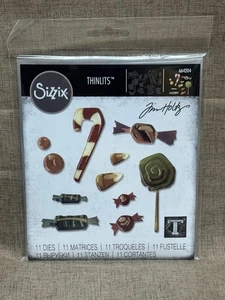 Sizzix Tim Holtz Thinlits Stanzenset - Sweet Treats #664204 Neu! Zuckerstange - Bild 1 von 3