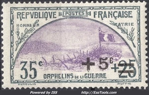 FRANCE AU PROFIT DES ORPHELINS DE GUERRE N° 166 NEUF ** SANS CHARNIERE - Picture 1 of 2