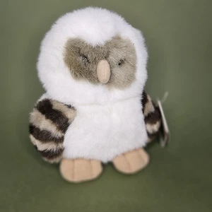 Ganz Heritage Collezione Ernest Gufo Bianco 5,5" Peluche Vintage 1985 Etichette - Foto 1 di 8