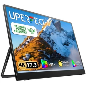 UPERFECT Przenośny monitor 4K 17,3" 3840X2160 USB C Monitor HDMI PC Ekran - Zdjęcie 1 z 7