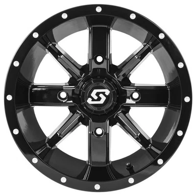 Sedona Hollow Point Wheel - 14x8 - 4+4 Offset - 4/156 12mm Tapered Lug ATV/UTV - Image 1 of 4