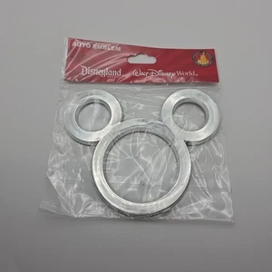 NUEVO Disneyland Resort Walt Disney World tono plateado emblema automático Mickey Mouse - Imagen 1 de 3