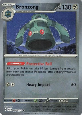 Bronzong (Poke Ball Pattern) Uncommon SV: Prismatic Evolutions 067/131 NM - Image 1 of 2