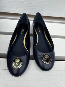 Zapatos de salón de ballet Lauren Ralph Lauren Averie para mujer - azul oscuro, talla UK4.5/EU37.5 - Imagen 1 de 7