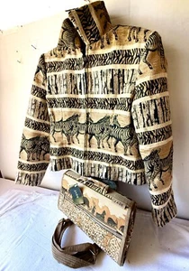 Blazer Safari Zebra de Giancarlo Ferrari tapiz con estuche de viaje - Imagen 1 de 12