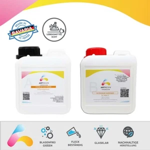 Glasklares Künstler Gießharz 1,6 kg Epoxidharz glasklar gießen (24,97 EUR/kg) - Bild 1 von 2