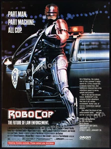ROBOCOP__Original 1987 impresión comercial ANUNCIO/ANUNCIO__Nancy Allen__Peter Weller - Imagen 1 de 1