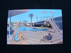 Escena de piscina de franja de hotel SANDS de colección de los años 60 SANDS - Imagen 1 de 2