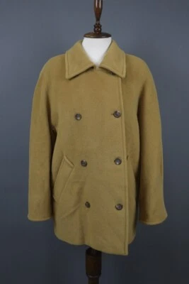 Abrigo MAX MARA Beige Lana Cachemira Manga Larga Doble Pecho Largo Guisante Talla 6 Foto 1 de 4