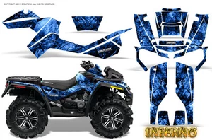 CAN-AM OUTLANDER XMR 500 650 800R GRAPHICS KIT DECALS STICKERS INFERNO BL - Picture 1 of 1