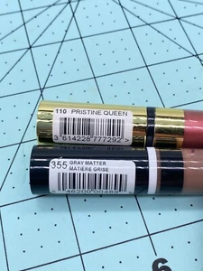 2 x COVERGIRL Pout Melting Metal Mate ~ 100 Diosa Dorada y 355 Materia Gris - Imagen 1 de 4