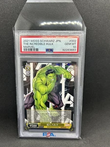 PSA 10 2021 WEISS SCHWARZ JAPANESE HULK MAR/S89 002 RR MINT GRADED - Bild 1 von 1