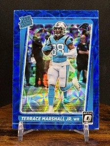 2021 Donruss Optic Terrace Marshall Jr Blue Scope #218 Carolina Panthers - Picture 1 of 2