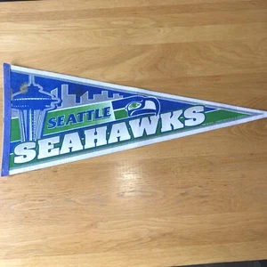Seattle Seahawks NFLP American Football Wall Flag Pennant Tag Express 1997 - Picture 1 of 9