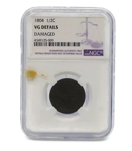 1804 1/2C VG Details Damaged NGC - Picture 1 of 1