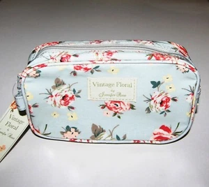 " Vintage Floral " WASH Kosmetiktasche KLEIN Wachstuch Jennifer Rose Design NEU - Bild 1 von 1