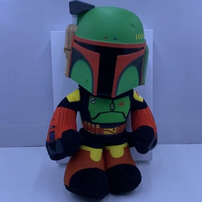 Star Wars Mattel Boba Fett Plush - with Plastic Hard Head - 12" Tall 2021 - Image 1 of 4