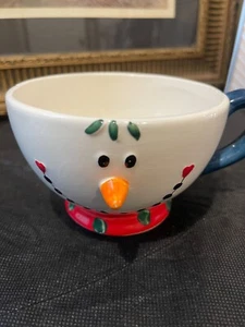 2005 Giftco Snowman Cocoa Mug Christmas Ceramic HOLIDAY - Picture 1 of 5