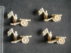 4 FIGURINE CANONS BLANC RISK WHITE ARTILLRY MINIATURE - Imagen 1 de 1