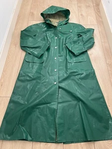 RUKKA Retro Regenmantel Gummimantel Regenjacke Lackmantel vintage 60/70er - Bild 1 von 10