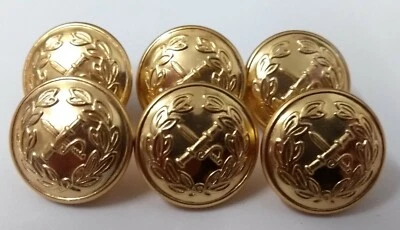 Genuino British Army General Rango Espada & Porra Dress Uniforme Botones ASBT118 - Imagen 1 de 4