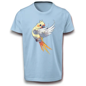 Papagei T-Shirt Comic Kakadu - Buntes Vogel Shirt - Lustiges Tiermotiv Baumwolle - Bild 1 von 5