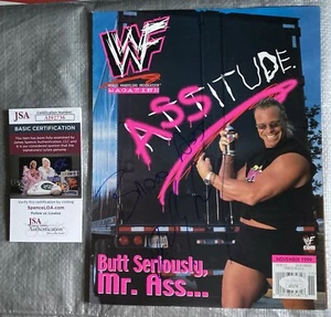 BILLY GUNN SIGNED WWF MAGAZINE COVER JSA AUTHENTICATED AI92736 - Picture 1 of 1