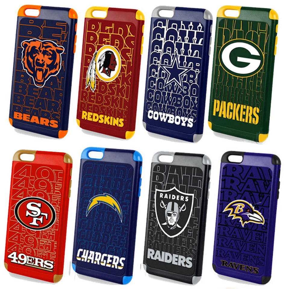 iPhone 6s Plus Official Licensed NFL Football Team Logo Dual Layer Hybrid Case - Image 1 of 1