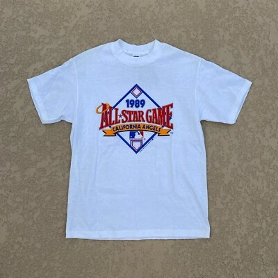 Camiseta blanca de colección MLB All-Star Game California Angels 1989 trinchera talla grande Foto 1 de 4